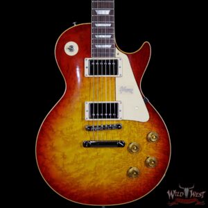 Gibson Custom Shop Standard Historic 1959 Les Paul Standard Gloss R9 Birdseye Top Washed Cherry - Image 3