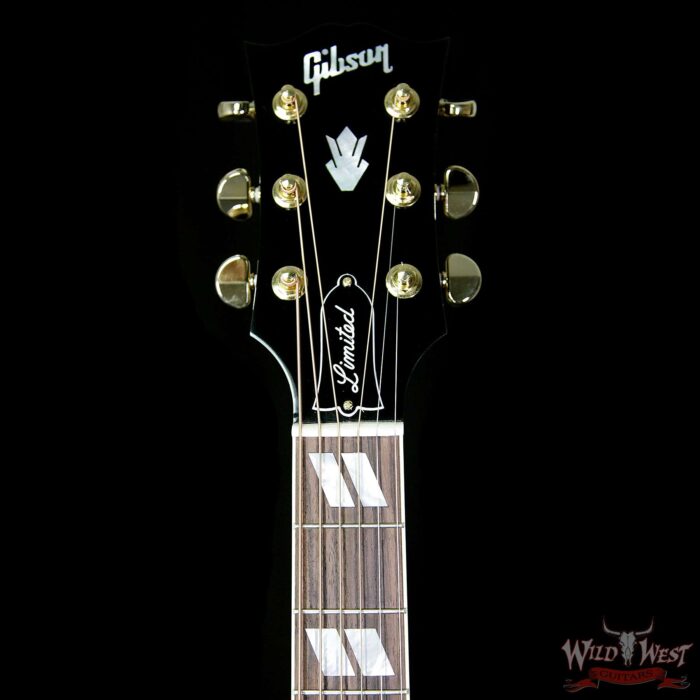 Gibson Custom Shop Dove Abalone Custom Ebony Acoustic-Electric Guitar - Image 8