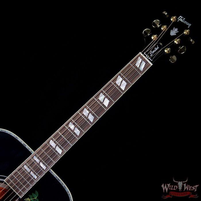 Gibson Custom Shop Dove Abalone Custom Ebony Acoustic-Electric Guitar - Image 9