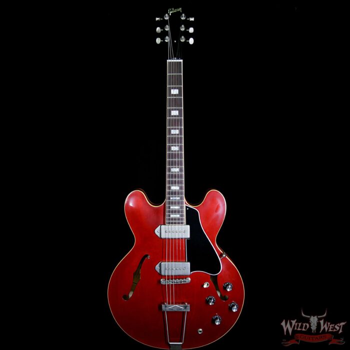 Gibson Memphis 2018 ES-330 VOS P90 Dark Cherry - Image 5