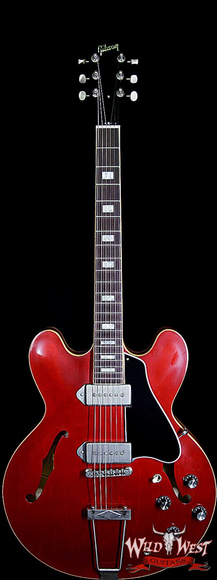 Gibson Memphis 2018 ES-330 VOS P90 Dark Cherry - Image 1