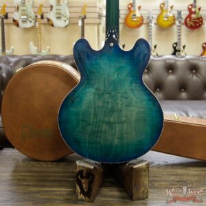 Gibson Memphis ES-335 Figured 2018 Dark Rosewood Fretboard Aquamarine - Image 15