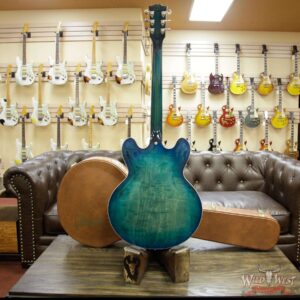 Gibson Memphis ES-335 Figured 2018 Dark Rosewood Fretboard Aquamarine - Image 13