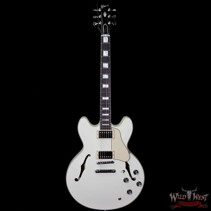 Gibson Memphis ES-335 Big Block Retro 2018 Dark Rosewood Fingerboard Classic White - Image 5
