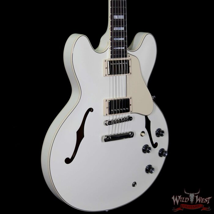 Gibson Memphis ES-335 Big Block Retro 2018 Dark Rosewood Fingerboard Classic White - Image 4