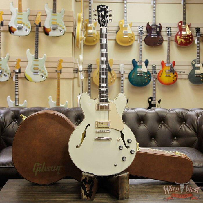 Gibson Memphis ES-335 Big Block Retro 2018 Dark Rosewood Fingerboard Classic White - Image 8