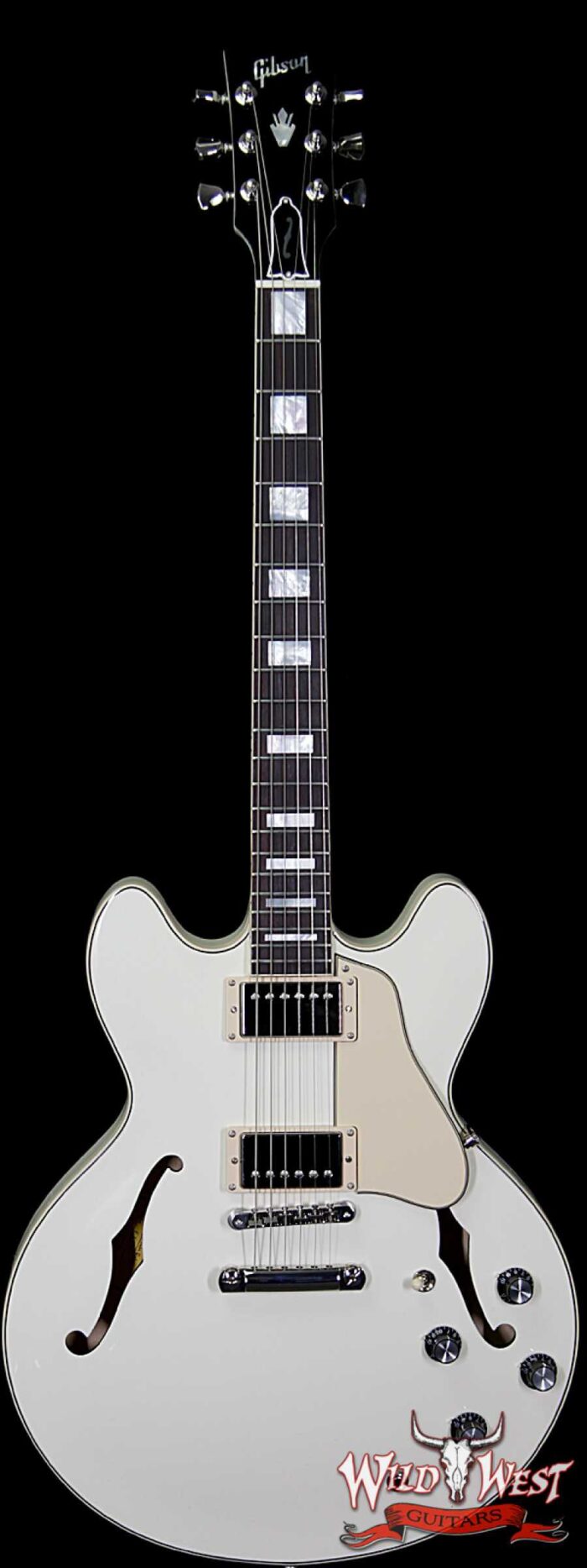 Gibson Memphis ES-335 Big Block Retro 2018 Dark Rosewood Fingerboard Classic White - Image 1