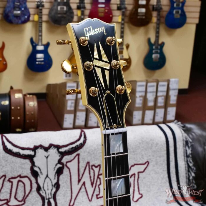 Gibson Custom Shop M2M 1959 ES-355 Reissue with Bigsby Murphy Lab Ultra Light Aged Heavy Antique White 8.95 lbs - Image 12