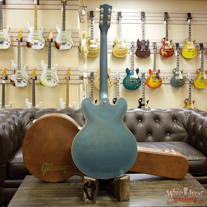 Gibson Memphis ES-335 Anchor Stud 2018 VOS Bigsby Antique Pelham Blue - Image 12