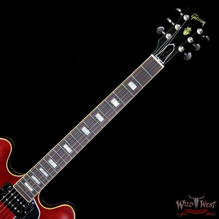 Gibson Memphis ES-335 Satin 2018 Rosewood Fingerboard Wine Red - Image 8