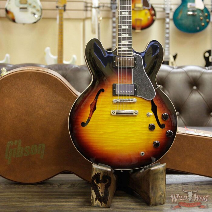 Gibson Memphis Limited 1 of 200 ES-335 Figured Slim Neck Sunset Burst - Image 13