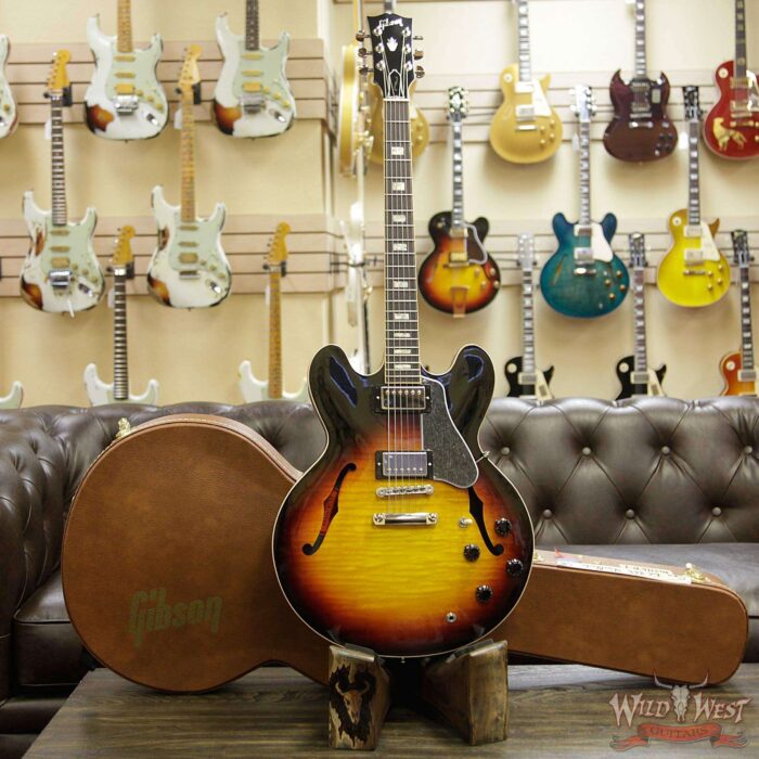 Gibson Memphis Limited 1 of 200 ES-335 Figured Slim Neck Sunset Burst - Image 12