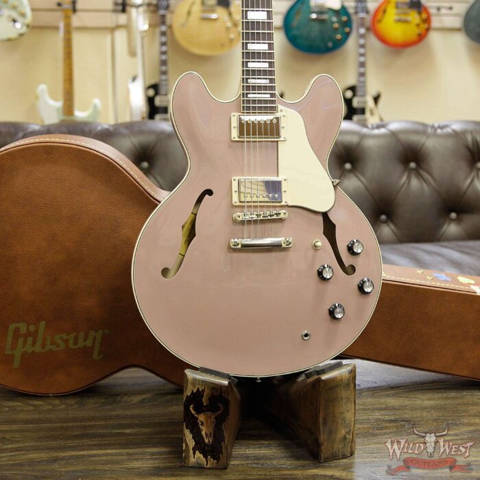 2018 Gibson ES-335 Big Block Retro Mid-Century Modern Horsepower Limited Wood Rose Metallic - Image 10
