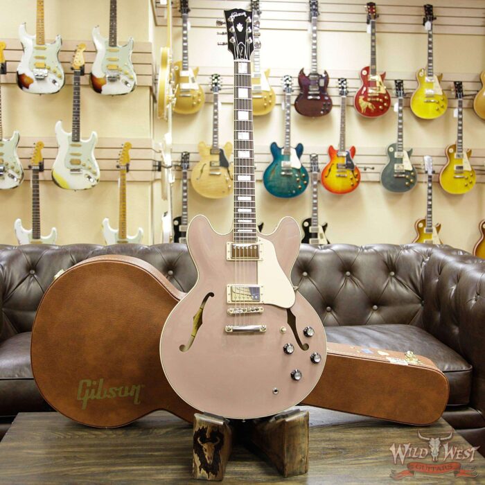 2018 Gibson ES-335 Big Block Retro Mid-Century Modern Horsepower Limited Wood Rose Metallic - Image 11