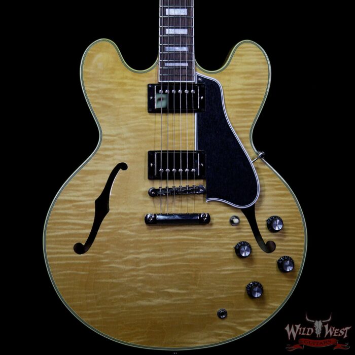 Gibson ES-355 Figured 2019 Dark Rosewood Fingerboard Vintage Natural - Image 3