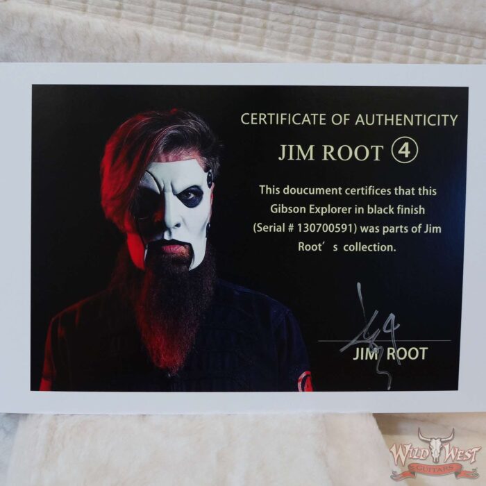 Jim Root Collection 2010 Gibson Explorer Black Finish - Image 11