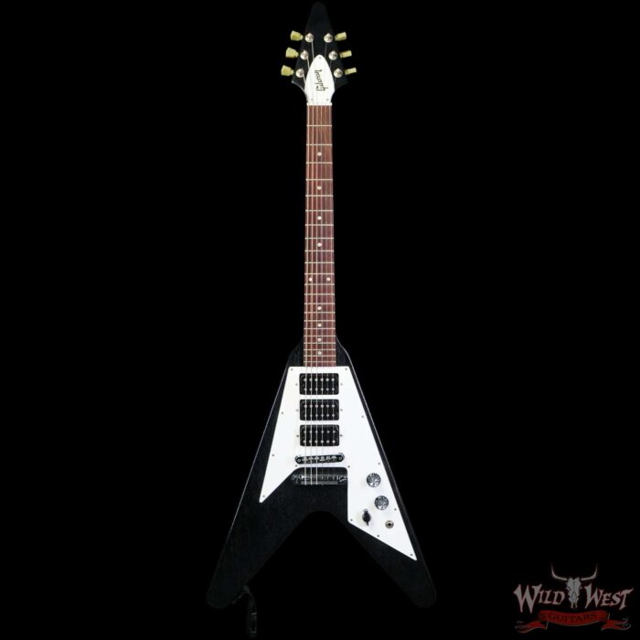 Jim Root Collection 2006 Gibson Flying V HHH Triple Humbucker Satin Black Finish - Image 3