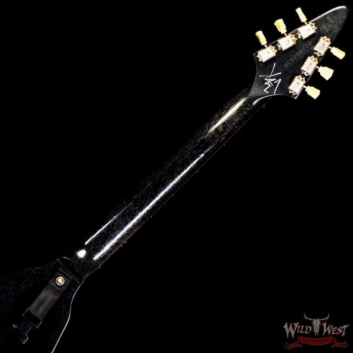 Jim Root Collection 2006 Gibson Flying V HHH Triple Humbucker Satin Black Finish - Image 5