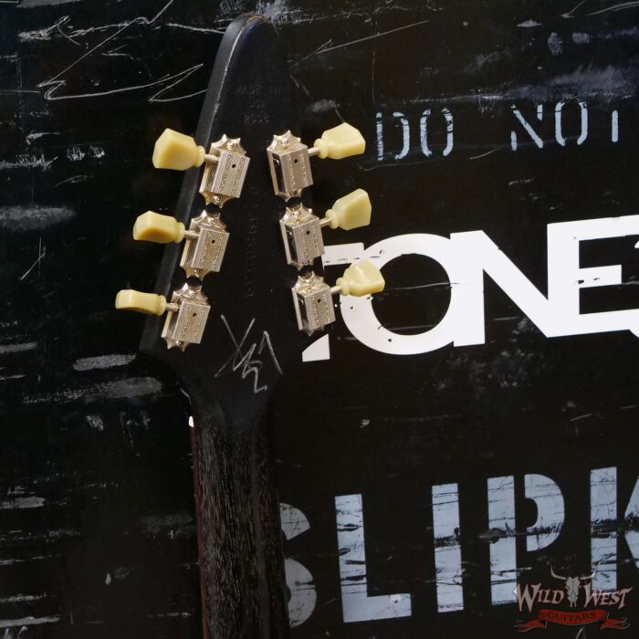 Jim Root Collection 2006 Gibson Flying V HHH Triple Humbucker Satin Black Finish - Image 10