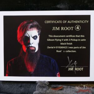 Jim Root Collection 2006 Gibson Flying V HHH Triple Humbucker Satin Black Finish - Image 12