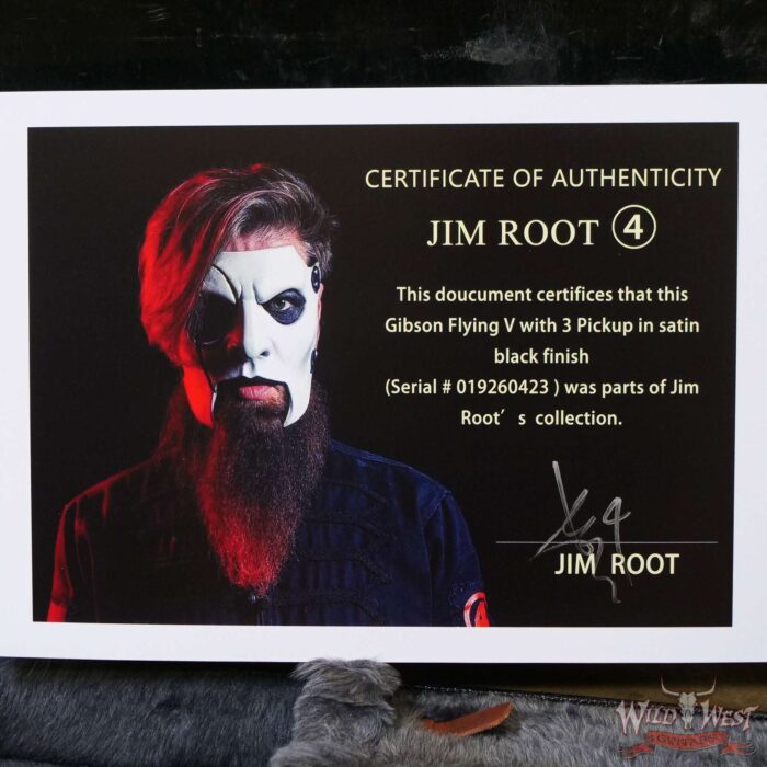 Jim Root Collection 2006 Gibson Flying V HHH Triple Humbucker Satin Black Finish - Image 12