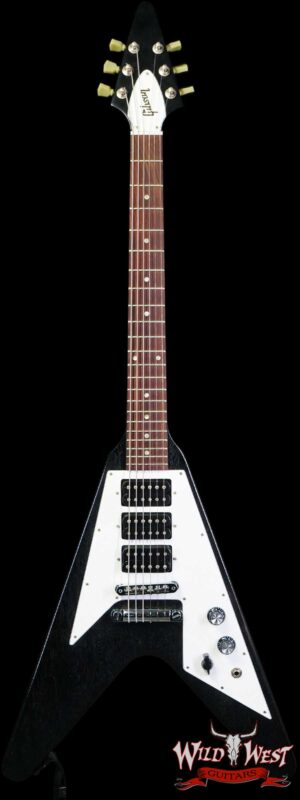 Jim Root Collection 2006 Gibson Flying V HHH Triple Humbucker Satin Black Finish