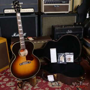 Gibson J-185 Original Electric-Acoustic Guitar Vintage Sunburst - Image 5