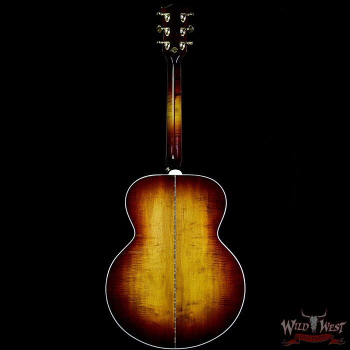 Gibson Custom Shop SJ-200 Flame Maple Side Back & Neck Rosewood Board Wildfire Burst - Image 6