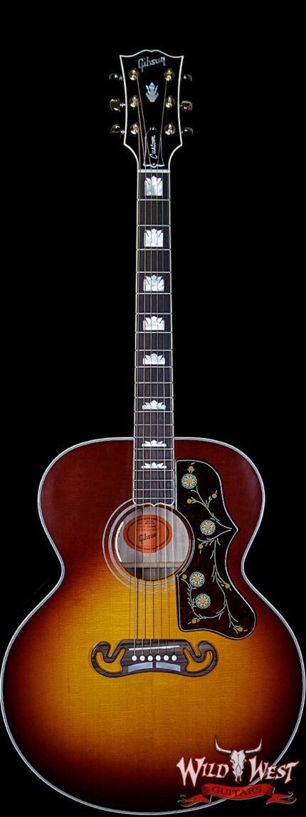 Gibson Custom Shop SJ-200 Flame Maple Side Back & Neck Rosewood Board Wildfire Burst
