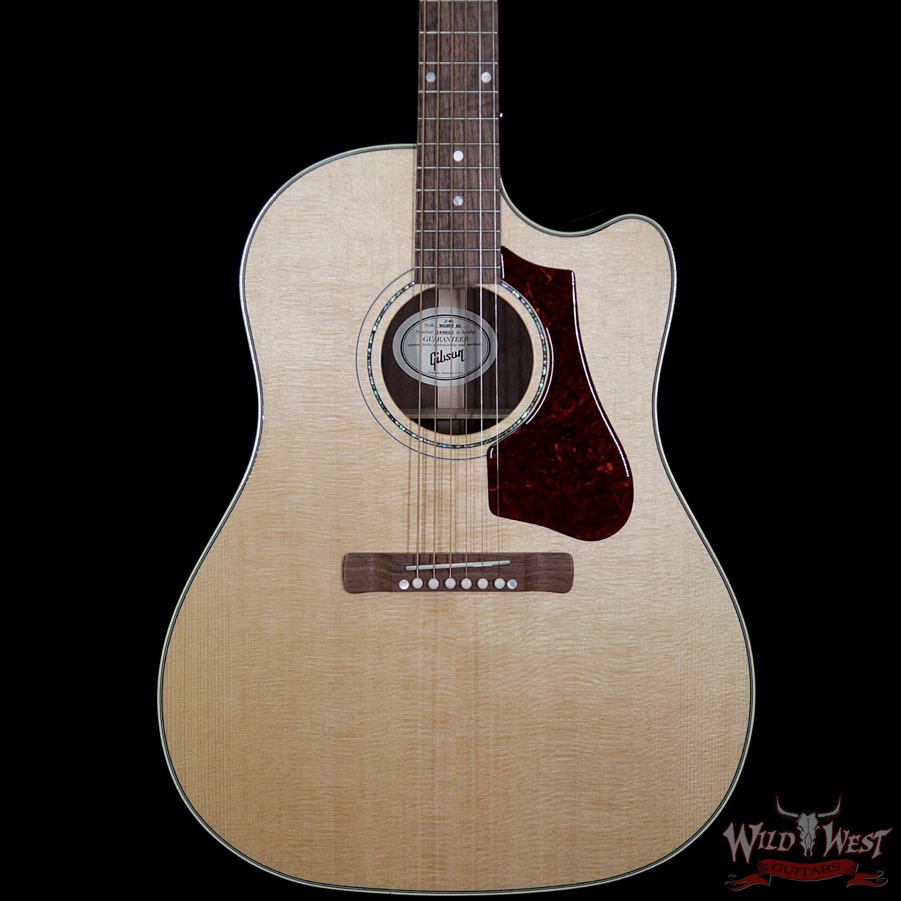 gibson-j45-ag-sc-11498010-bbf__wwg.jpg Gibson Montana J-45 Walnut AG Walnut Cutaway Fingerboard Maple Neck Natural Electric-Acoustic - Image 3