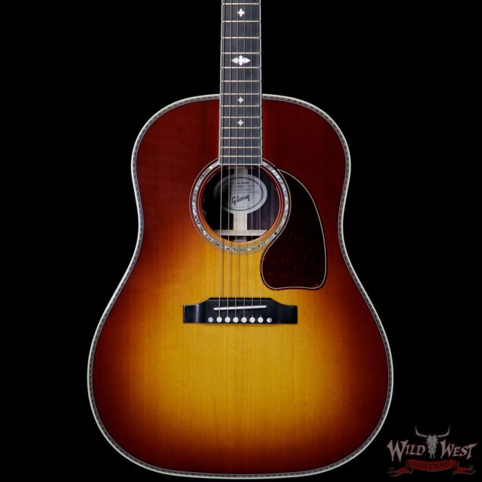 Gibson Montana J-45 Deluxe Rosewood Back & Side Rosewood Burst - Image 3