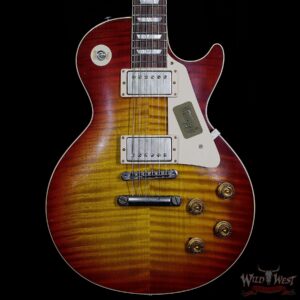2016 Gibson Custom Shop Les Paul 1959 Reissue R9 Aged AAA Flame Maple Top Washed Cherry - Image 3