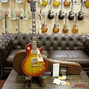 2016 Gibson Custom Shop Les Paul 1959 Reissue R9 Aged AAA Flame Maple Top Washed Cherry - Image 14