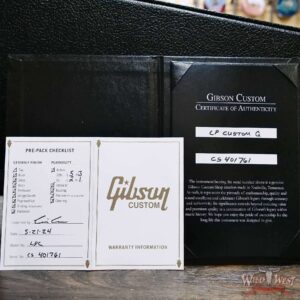 Gibson Custom Shop M2M Hand Selected 5A Quilt Maple Top Les Paul Custom Ebony Fingerboard VOS Chablis Pink 8.50 LBS - Image 14