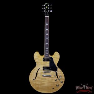 Gibson Memphis ES-335 Figured 2018 Dark Rosewood Fretboard Dark Vintage Natural - Image 5