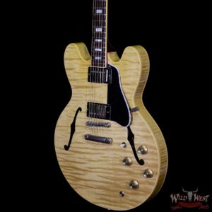 Gibson Memphis ES-335 Figured 2018 Dark Rosewood Fretboard Dark Vintage Natural - Image 2