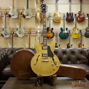 Gibson Memphis ES-335 Figured 2018 Dark Rosewood Fretboard Dark Vintage Natural - Image 12