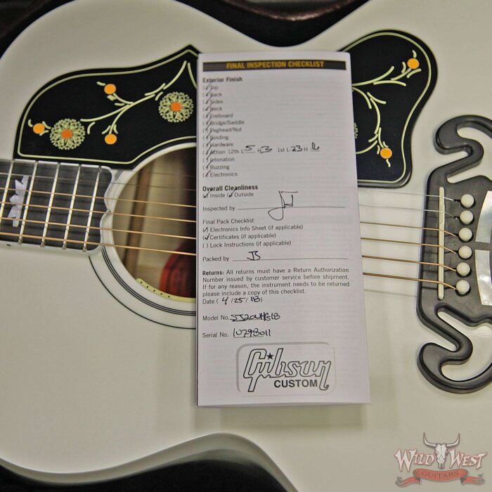 Gibson Montana 2018 White SJ-200 Alpine White - Image 15