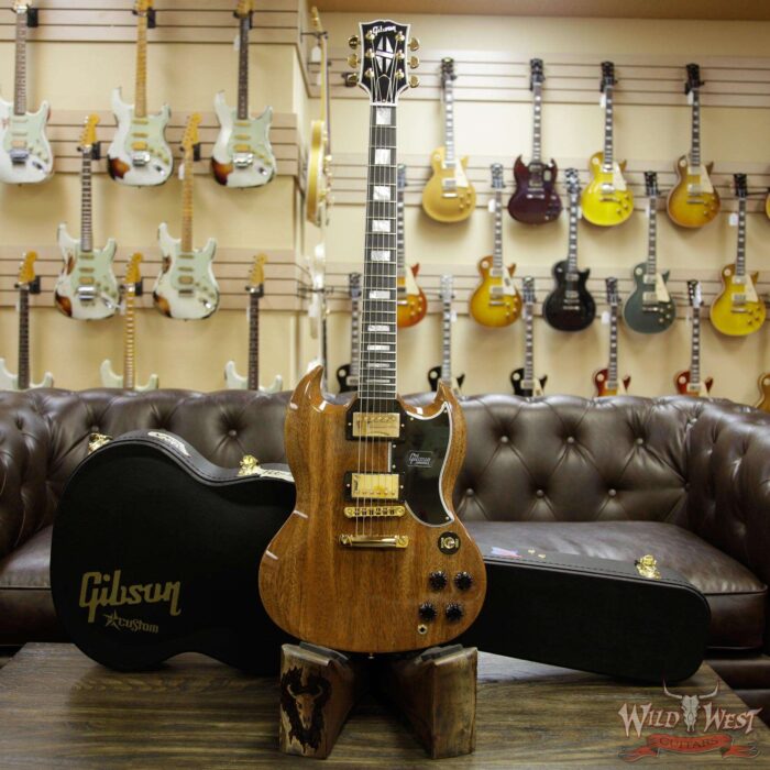 2018 Gibson Custom Shop SG Custom Mahogany Body & Neck Walnut (Natural) - Image 12