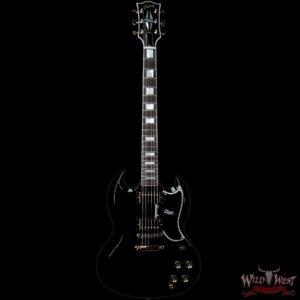 Gibson Custom Shop SG Custom 2-Pickup Ebony Fingerboard Gloss Ebony (Black) - Image 2