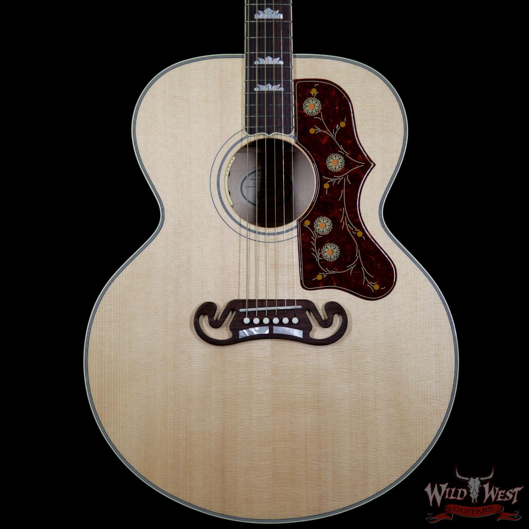 gibson-sj200-antiquenatural-1010802-bbf__wwg.jpg 2018 Gibson Montana SJ-200 Standard Flame Maple Side Back & Neck Rosewood Board Antique Natural - Image 3