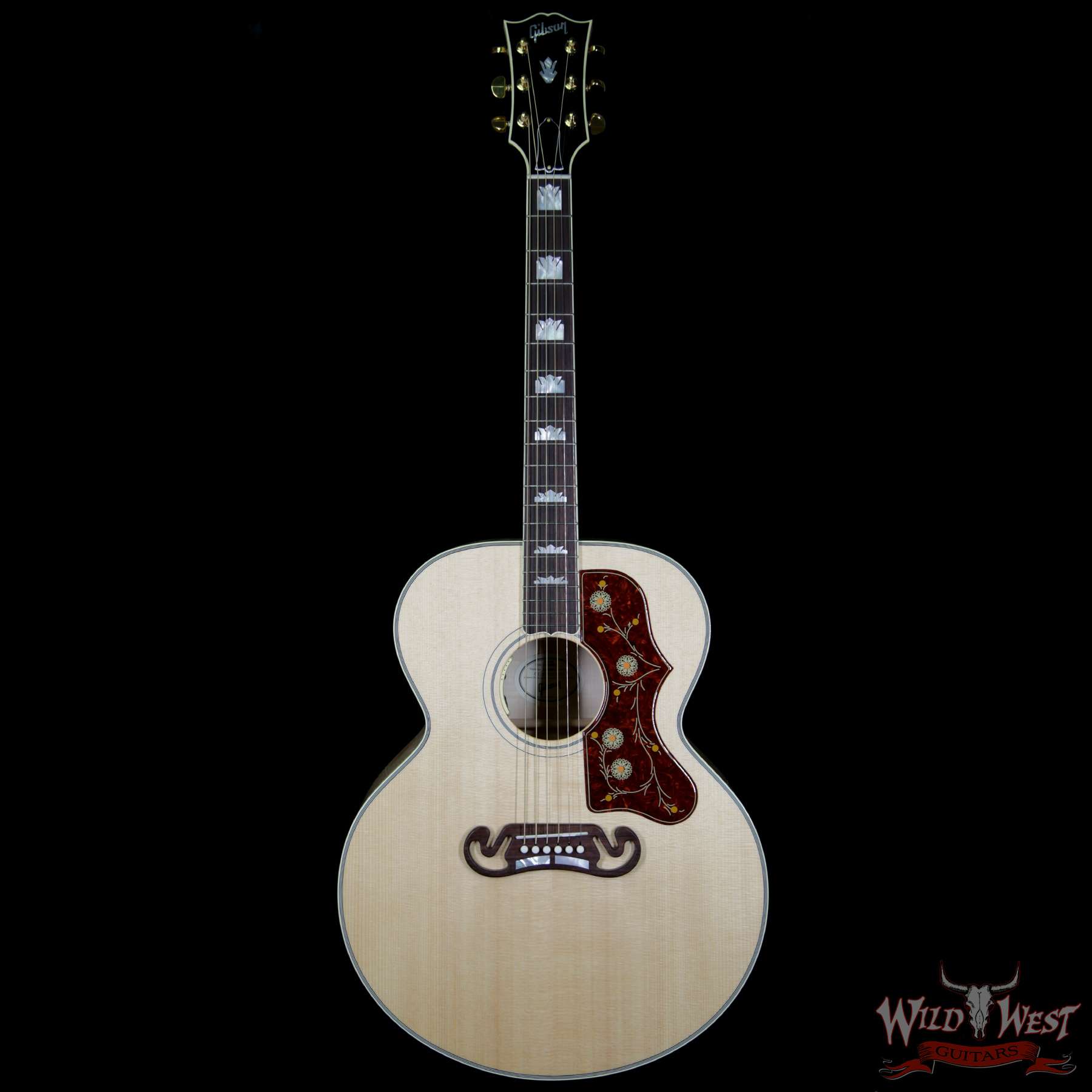 gibson-sj200-antiquenatural-1010802-bf__wwg.jpg 2018 Gibson Montana SJ-200 Standard Flame Maple Side Back & Neck Rosewood Board Antique Natural - Image 4