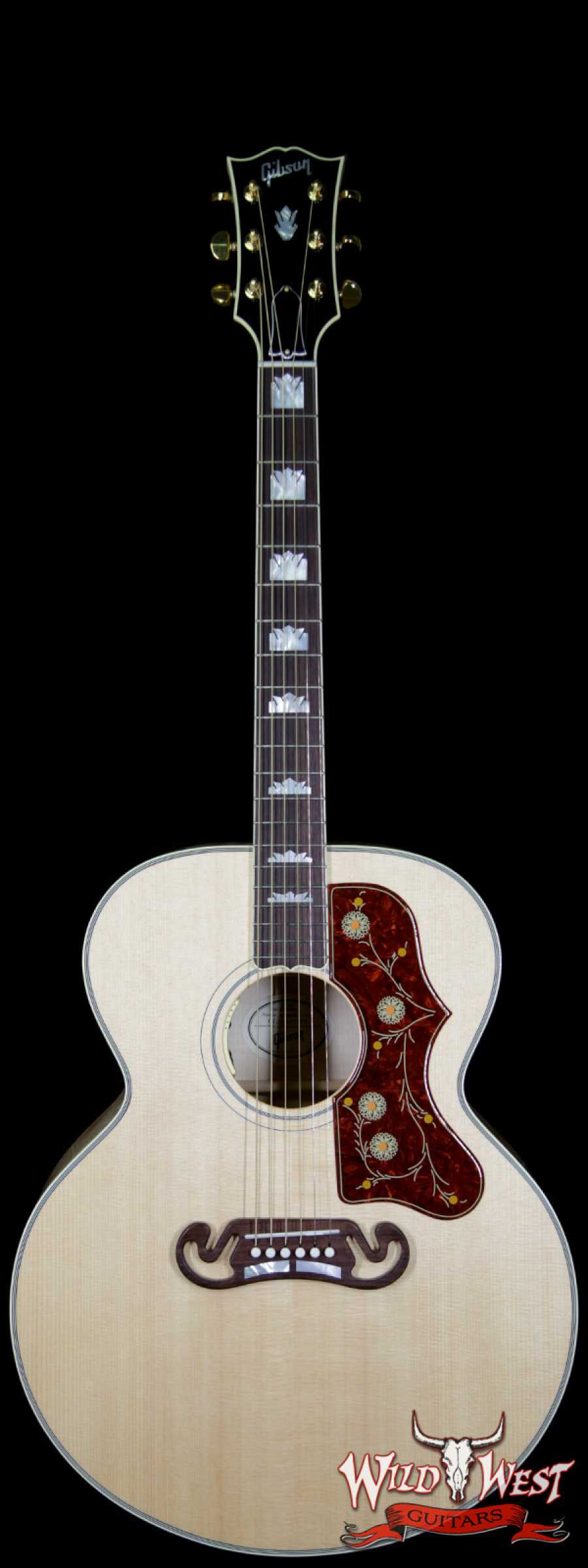 gibson-sj200-antiquenatural-1010802-main__wwg_large.jpg 2018 Gibson Montana SJ-200 Standard Flame Maple Side Back & Neck Rosewood Board Antique Natural - Image 1