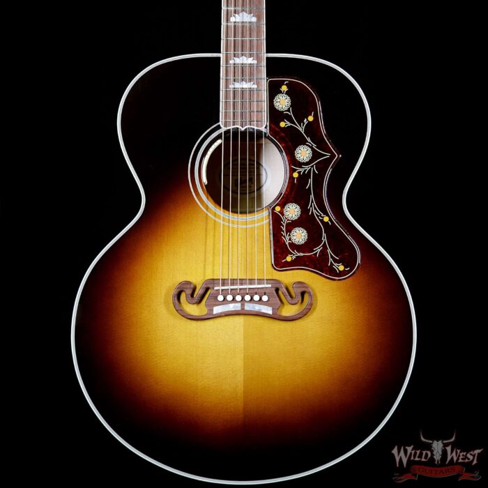 Gibson SJ-200 Standard Electric-Acoustic Guitar Vintage Sunburst - Image 3