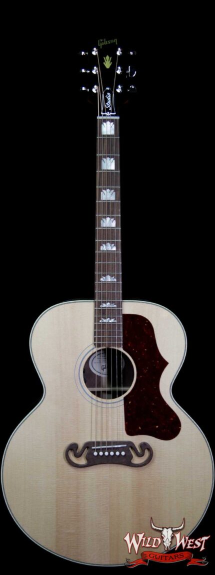 Gibson Montana SJ-200 Studio Walnut Natural Electric-Acoustic Guitar LR Baggs