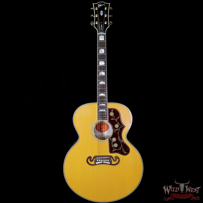 Gibson Custom Shop 2018 SJ-200 Flame Maple Side Back & Neck Rosewood Fingerboard Translucent Orange - Image 5