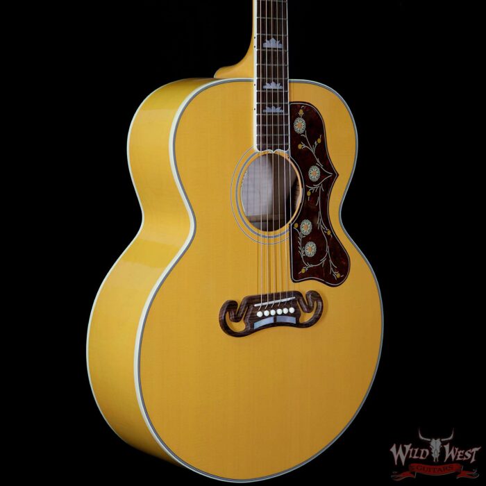 Gibson Custom Shop 2018 SJ-200 Flame Maple Side Back & Neck Rosewood Fingerboard Translucent Orange - Image 4