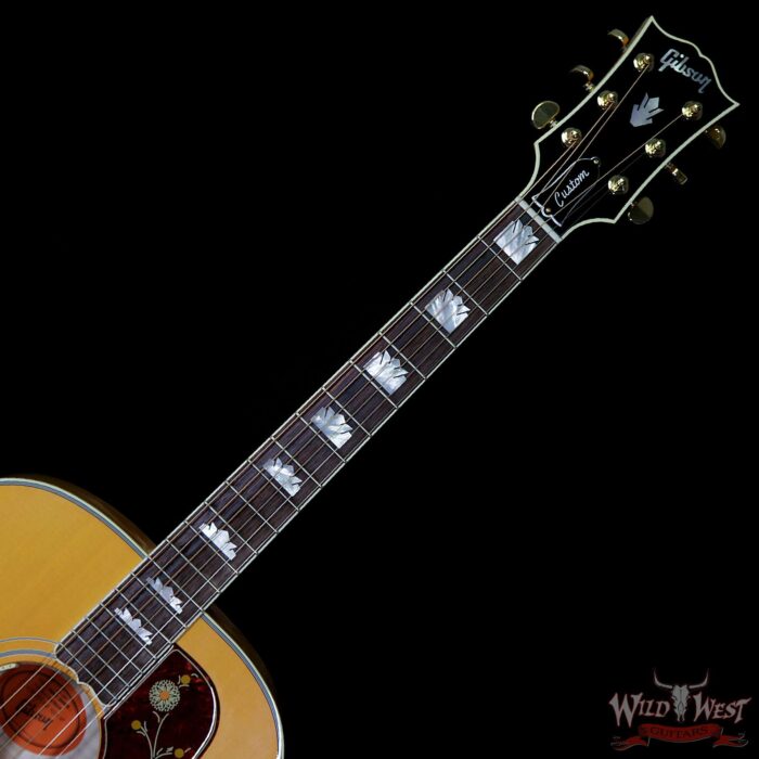 Gibson Custom Shop 2018 SJ-200 Flame Maple Side Back & Neck Rosewood Fingerboard Translucent Orange - Image 8