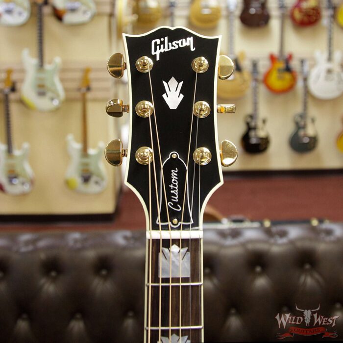 Gibson Custom Shop 2018 SJ-200 Flame Maple Side Back & Neck Rosewood Fingerboard Translucent Orange - Image 9