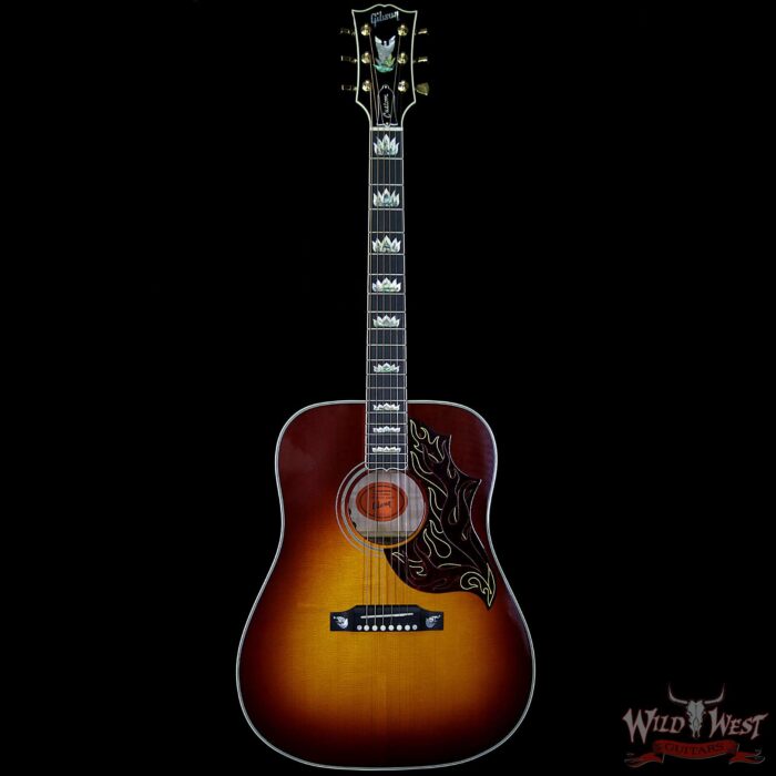 2018 Gibson Custom Shop Wildfirebird Hummingbird Quilt Maple Side & Back Flame Maple Neck Wildfire Burst - Image 5